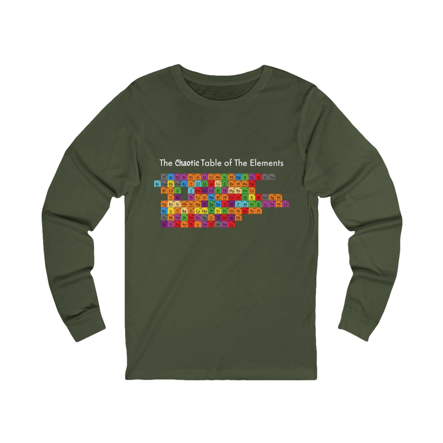 Chaotic Table of Elements - Unisex Jersey Long Sleeve Tee