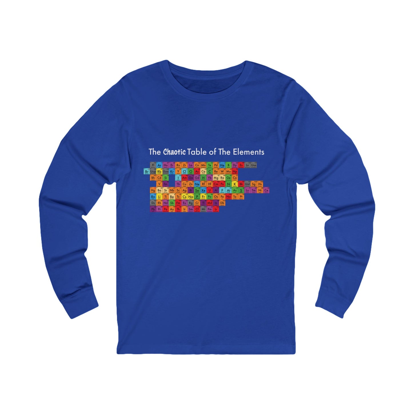 Chaotic Table of Elements - Unisex Jersey Long Sleeve Tee