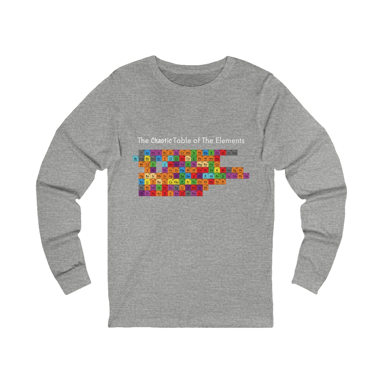 Chaotic Table of Elements - Unisex Jersey Long Sleeve Tee