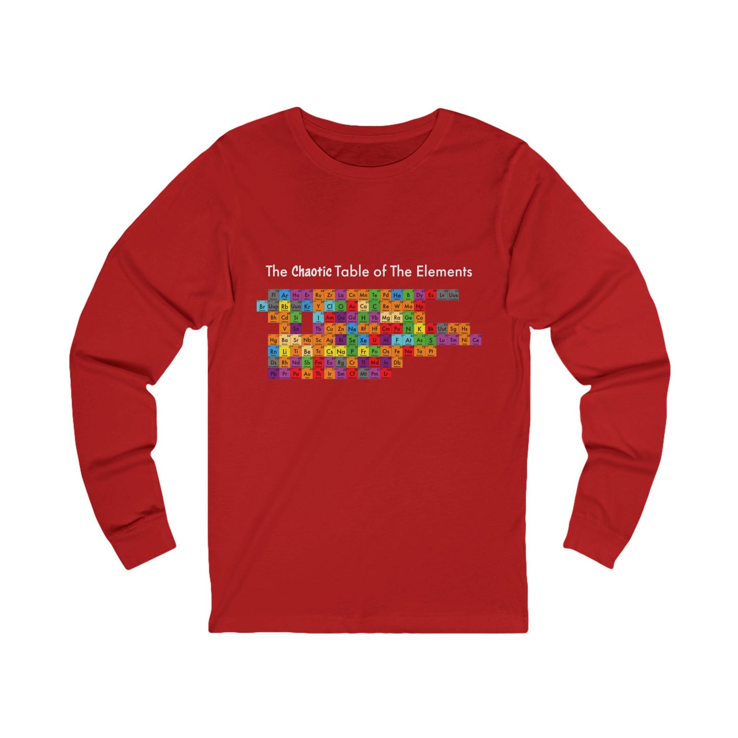 Chaotic Table of Elements - Unisex Jersey Long Sleeve Tee