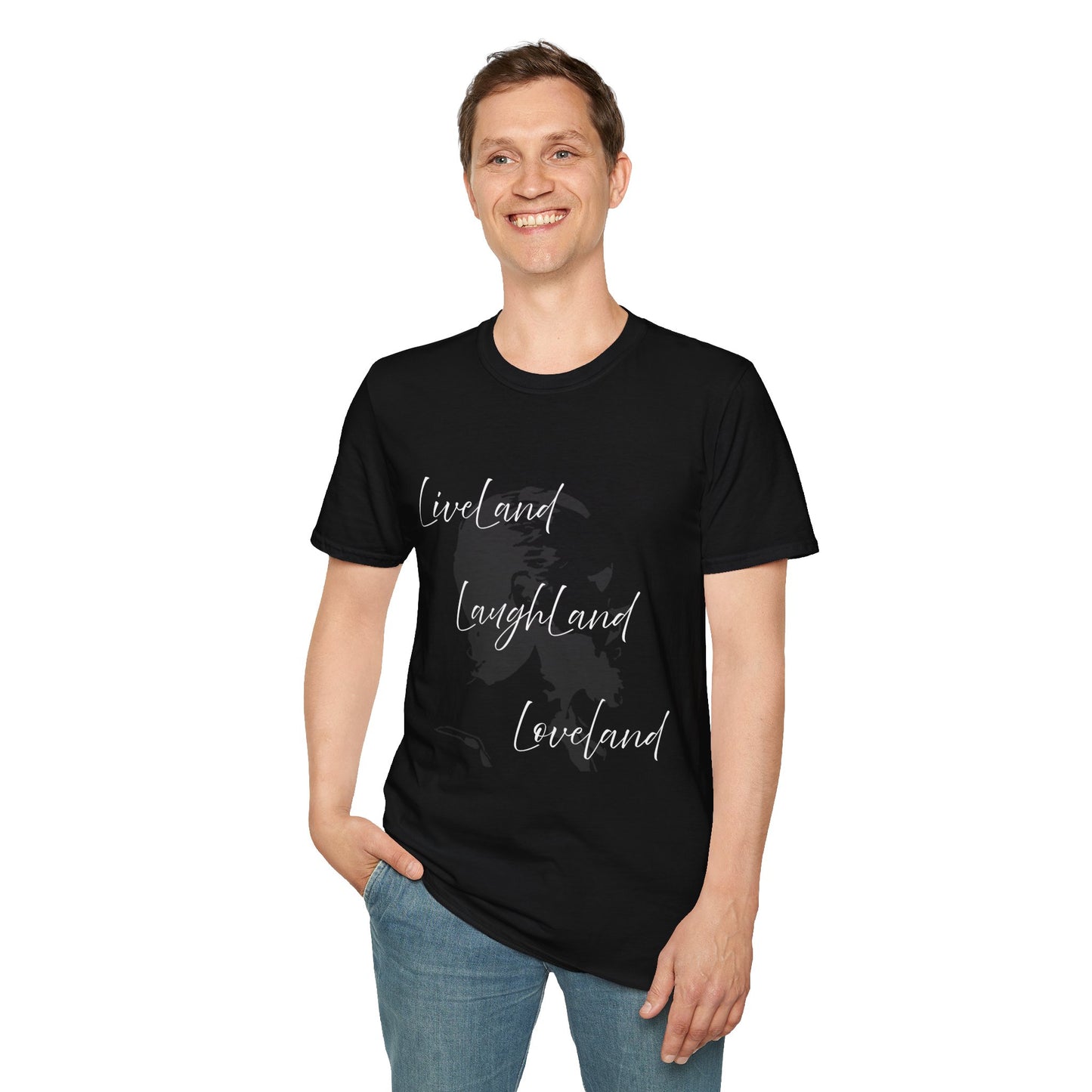 LiveLand LaughLand Loveland  - Unisex Tee