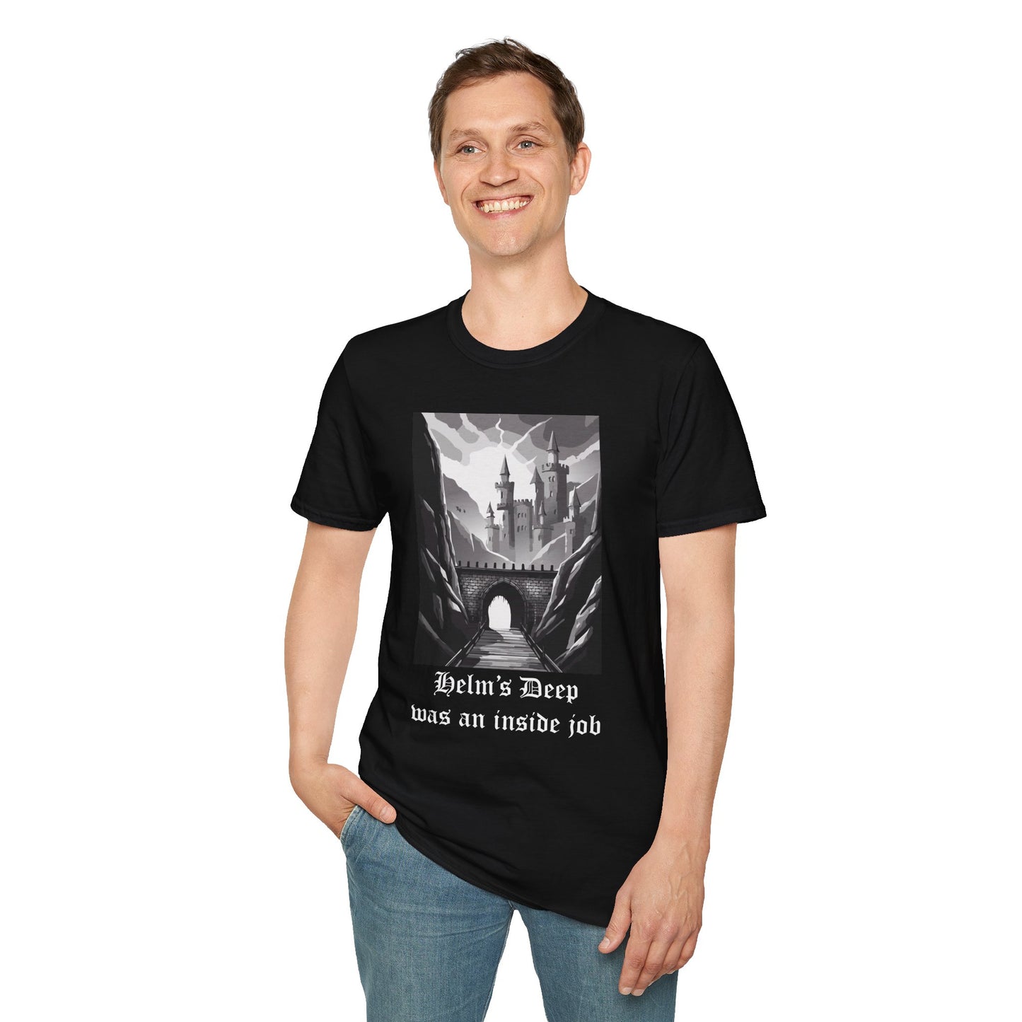 Helm's Deep Inside Job Unisex Softstyle T-Shirt